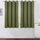 LEMOMO Olive Green Thermal Blackout Curtains52 x 54 InchSet of 2 Panels Room Darkening Curtains for Bedroom