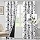 H.VERSAILTEX HVERSAILTEX 100 Blackout Curtains 84 inch Length 2 Panels Set Cattleya Floral Printed Drapes Leah Floral Thermal Curtains for Bedroom with Black Liner Sound Proof Curtains Grey and Olive
