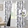 H.VERSAILTEX HVERSAILTEX 100 Blackout Curtains 84 inch Length 2 Panels Set Cattleya Floral Printed Drapes Leah Floral Thermal Curtains for Bedroom with Black Liner Sound Proof Curtains Grey and Olive