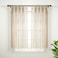 Lush Decor Boho Macrame Textured Cotton Window Curtain Panel Single 40 W x 63 L Neutral Macrame Curtains for Windows Room Divider Boho Wall Decor