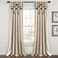 Lush Decor Boho Pom Pom Tassel Linen Textured Window Curtain Panel Single 52 W x 84 L Turquoise Orange