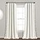 Lush Decor Reyna Ruffle 100 Lined Blackout Window Curtain Panel Single Panel 54 W x 84 L White Flowy Blackout Curtain Farmhouse Ruffle Curtains for Bedroom Living room or Dining Room