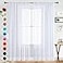 SpaceDresser Basic Rod Pocket Sheer Voile Window Curtain Panels White 1 Pair 2 Panels 70 Width 84 Inch Long for Kitchen Bedroom Children Living Room YardWhite70 W x 84 L
