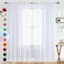 SpaceDresser Basic Rod Pocket Sheer Voile Window Curtain Panels White 1 Pair 2 Panels 70 Width 84 Inch Long for Kitchen Bedroom Children Living Room YardWhite70 W x 84 L