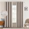MIULEE Linen Texture Curtains for Bedroom Solid 100 Blackout Thermal Insulated Khaki Curtains Grommet Room Darkening Drapes Luxury Decor for Living Room 52x96 Inch 2 Panels
