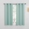 NICETOWN Aqua Blue Thermal Insulated Curtains Blackout Draperies Window Treatment Solid Grommet Room Darkening Drape Panels for Bedroom Set of 2 34 by 45 inches Long