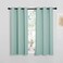NICETOWN Aqua Blue Thermal Insulated Curtains Blackout Draperies Window Treatment Solid Grommet Room Darkening Drape Panels for Bedroom Set of 2 34 by 45 inches Long