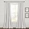 Lush Decor Farmhouse Stripe Yarn Dyed EcoFriendly Recycled Cotton Window Curtain Panel Pair 42 W x 95 L Gray Classic Modern Rustic Charm Eco Friendly Cotton Fabric