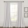 Lush Decor Farmhouse Stripe Yarn Dyed EcoFriendly Recycled Cotton Window Curtain Panel Pair 42 W x 95 L Gray Classic Modern Rustic Charm Eco Friendly Cotton Fabric