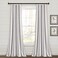 Lush Decor Farmhouse Stripe Yarn Dyed EcoFriendly Recycled Cotton Window Curtain Panel Pair 42 W x 95 L Gray Classic Modern Rustic Charm Eco Friendly Cotton Fabric