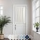 KOUFALL Door Curtain for Door WindowSmall Linen Privacy Sheer Short Window Curtains for Kitchen Bathroom40 Inch Length Long1 PanelOff WhiteCream Beige