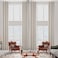 Sanceor Faux Linen Blackout Extra Long Curtains95100 Room Darkening Draperies for High Ceiling 18ft Soft Textured Thermal Insualted Blackout Tall Curtains Ivory1 Panel52 x 216 Inch