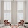Sanceor Faux Linen Blackout Extra Long Curtains95100 Room Darkening Draperies for High Ceiling 18ft Soft Textured Thermal Insualted Blackout Tall Curtains Ivory1 Panel52 x 216 Inch