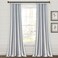Lush Decor Farmhouse Stripe Yarn Dyed EcoFriendly Recycled Cotton Window Curtain Panel Pair 42 W x 95 L Navy Classic Modern Rustic Charm Eco Friendly Cotton Fabric