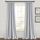 Lush Decor Farmhouse Stripe Yarn Dyed EcoFriendly Recycled Cotton Window Curtain Panel Pair 42 W x 95 L Navy Classic Modern Rustic Charm Eco Friendly Cotton Fabric