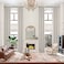 MAIHER Faux Linen High Ceiling Curtains 16ft Length Extra Long for Living Room 192 Inches Long Off White Thermal Insulated 2 Story Curtains 50 W x 192 L 1Panel