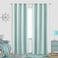 KOUFALL Aqua Curtains 96 Inches Long for Bedroom Beach Room Decor 2 Panel Set Cooling Summer Window Treatments Nursery Match Light Blue Green Wall Blackout Drapes Coasal Curtains for Living Room 52x96