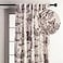 Maison d' Maison d Hermine Curtains for Living Room 100 Cotton 84 inch Length One Panel Light Filtering Toile Curtains for Bedroom Windows with Rod and Loop Pockets Drapes Calais Charcoal 50 W x 84 L