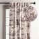 Maison d' Maison d Hermine Curtains for Living Room 100 Cotton 84 inch Length One Panel Light Filtering Toile Curtains for Bedroom Windows with Rod and Loop Pockets Drapes Calais Charcoal 50 W x 84 L