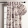 Maison d' Maison d Hermine Curtains for Living Room 100 Cotton 84 inch Length One Panel Light Filtering Toile Curtains for Bedroom Windows with Rod and Loop Pockets Drapes Calais Charcoal 50 W x 84 L