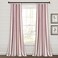 Lush Decor Farmhouse Stripe Yarn Dyed EcoFriendly Recycled Cotton Window Curtain Panel Pair 42 W x 95 L Red Classic Modern Rustic Charm Eco Friendly Cotton Fabric