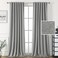 H.VERSAILTEX HVERSAILTEX 100 Blackout Linen Look Curtains for Bedroom 84 inch Light Blocking Drapes with Double Face Linen Back Tab Loop Pocket Textured Burlap Curtains for Living Room 2 Panels Heathe