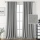 H.VERSAILTEX HVERSAILTEX 100 Blackout Linen Look Curtains for Bedroom 84 inch Light Blocking Drapes with Double Face Linen Back Tab Loop Pocket Textured Burlap Curtains for Living Room 2 Panels Heathe