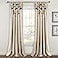 Lush Decor Boho Pom Pom Tassel Linen Textured Window Curtain Panel Single 52 W x 95 L Turquoise Orange