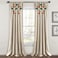 Lush Decor Boho Pom Pom Tassel Linen Textured Window Curtain Panel Single 52 W x 95 L Turquoise Orange