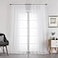 Chyhomenyc White Sheer Curtains 108 Inch Length 2 Panels Set Extra Long Light Filtering Solid Voile Window Drapes for Living Room Party Ceremony 42Wx108L 9FT Length Set of 2 White