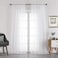 Chyhomenyc White Sheer Curtains 108 Inch Length 2 Panels Set Extra Long Light Filtering Solid Voile Window Drapes for Living Room Party Ceremony 42Wx108L 9FT Length Set of 2 White