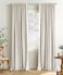 INOVADAY 100 Blackout Curtains 108 Inches Length 2 Panels Set Back TabRod Pocket Linen Black Out Curtains for Bedroom Thermal Insulated Window Drapes Cream W50 X L108
