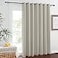 NICETOWN Blackout Curtain for Patio Sliding Door Grommet Extra Wide Sliding Door Curtains Room Darkening Weighted Drape for Living RoomPatio Natural W100 x L84 1 Panel
