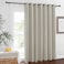 NICETOWN Blackout Curtain for Patio Sliding Door Grommet Extra Wide Sliding Door Curtains Room Darkening Weighted Drape for Living RoomPatio Natural W100 x L84 1 Panel