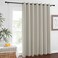 NICETOWN Blackout Curtain for Patio Sliding Door Grommet Extra Wide Sliding Door Curtains Room Darkening Weighted Drape for Living RoomPatio Natural W100 x L84 1 Panel
