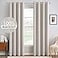 MIULEE 100 Blackout Linen Textured Curtains for Bedroom Solid Thermal Insulated Ivory Grommet Room Darkening Curtains Drapes Luxury Decor for Living Room 52 x 108 Inch 2 Panels
