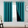 PrinceDeco 100 Blackout Window Curtain Panels Heat and Full Light Blocking Drapes with Black Liner for Nursery 63 inches Drop Thermal Insulated Draperies Blue 2 Pieces W52 x L63