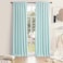 DONREN 2 Panels 96 Inches Long Curtain Panels for Bedroom Room Darkening Thermal Insulated Drapes with Rod PocketAqua42 by 96 Inch