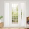Vatge Front Door Sidelight Curtains with Magic Tape 12x72 Door Window Covering 50 Sunlight Blocking French Curtain 1 Panel W12 x L72 Pure White