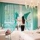PHILEASY Window Sheer Turquoise Curtains 45 Inches Long 52 inches Width 2 Panels Sheer Curtains Sheer Curtain Clear Basic Rod Pocket Panel 15 Colors 16 Size for Bedroom Living Room Yard Kitchen