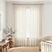 SHINELAND 120 Inch Extra Long Pinch Pleated Linen Curtains 10 FT Tailored Sheer for Track System with Hooks High Ceiling Curtains for Living Room 2 Panels Set Cream