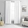 DONREN 2 Panels Pure White Half Blackout Curtains 84 Inches Long Snowy White Light Blocking Thermal Insulated Livingroom Drapes Elegant Soft Durable Curtains2 Panels W 42 x L 84 Inch