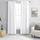 DONREN 2 Panels Pure White Half Blackout Curtains 84 Inches Long Snowy White Light Blocking Thermal Insulated Livingroom Drapes Elegant Soft Durable Curtains2 Panels W 42 x L 84 Inch