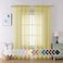 Aiyufeng Yellow Sheer Curtains 2 Panel Sets 84 Inches Long Transparent Light Weight Soft Yellow Window Treatment Panels for Study RoomLiving RoomGuest Room Per Panel W40 X L84 inches
