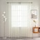SpaceDresser Basic Rod Pocket Sheer Voile Window Curtain Panels White 1 Pair 2 Panels 38 Width 45 Inch Long for Kitchen Bedroom Children Living Room YardIvory38 W x 45 L