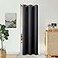 BGment Doorway Curtain for Closets Without Doors 34 x 80 Inch 1 Panel Dark Grey Thermal Insulated Privacy Blackout Curtain for French Door Hallway