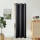BGment Doorway Curtain for Closets Without Doors 34 x 80 Inch 1 Panel Dark Grey Thermal Insulated Privacy Blackout Curtain for French Door Hallway