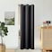 BGment Doorway Curtain for Closets Without Doors 34 x 80 Inch 1 Panel Dark Grey Thermal Insulated Privacy Blackout Curtain for French Door Hallway