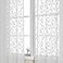 OWENIE Furman Sheer White Curtains 84 inches Long for Bedroom Living Room 2 Panels Set White Curtains Jacquard Clip Light Filtering Semi Sheer Curtain Rod Pocket Window Drapes 2 Pcs Each 40 W 84 L