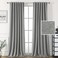 H.VERSAILTEX HVERSAILTEX 100 Blackout Linen Look Curtains for Bedroom 96 inch Light Blocking Drapes with Double Face Linen Back Tab Loop Pocket Textured Burlap Curtains for Living Room 2 Panels Heathe